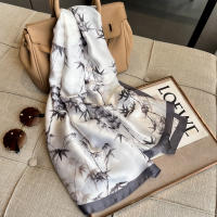 Pañuelo De Seda Lujo Para Mujer 180x90cm Esponjoso Y Suave Para Verano Bolero De Playa Estilo Bandana Fashion Para Damas - details 17