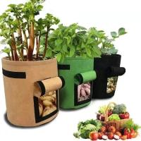 Bolsas De Cultivo De Verduras De Tamaño Grande Y Pequeño Bolsas De Crecimiento De Plantas De Tela No Tejida Para Jardín Y Estufa Herramientas Verticales Para Patatas - details 1