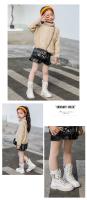 Botas De Cuero Para Niños Y Niñas Otoño Invierno 2023 Botines Cortos Para Bebé Antideslizantes Y Confortables Con Cierre De Cremallera - details 1