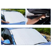 Cubierta De Parabrisas Automática Universal Bloqueador De UV Sombrilla Solar Reflectante Para Ventana Frontal Aluminio Y Tela Cubierta De Nieve Para Coche SUV Camión - details 4