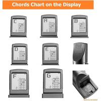Herramienta De Práctica De Acordes De Guitarra Portátil Con Cabeza De Guitarra Y Chart De Acordes Rotatorio Para Principiantes - details 4