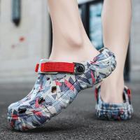 Sandalias De Verano Para Hombres Talla Grande 47 EVA Suave Y Ligera Zapatillas De Exterior Para Jardín Y Playa Clogs Plana - details 12