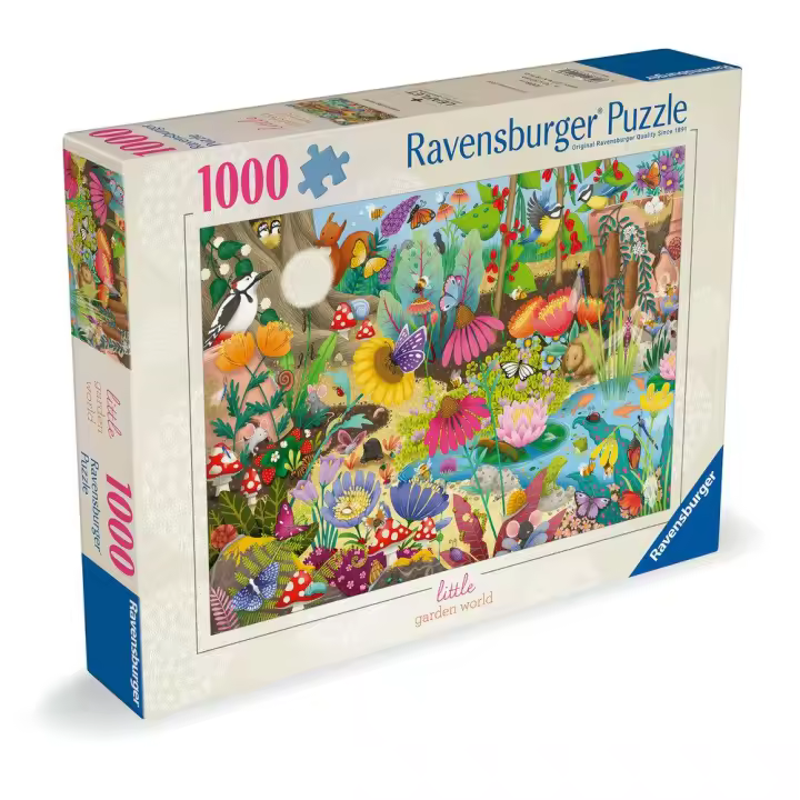 RAVENSBURGER PUZZLE 1000 PIEZAS ILUSTRADOS LITTLE GARDEN WORLD? 1000 PIEZAS 5x33x25 Cms. - 1