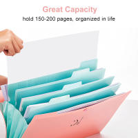Carpeta De Archivo A4 Multicapa En Colores Azúcar Organizador Grande De Capacidad Estilo Coreano Sencillo Para Oficina Y Material PP - details 1