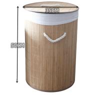 Cesto para la ropa sucia BAMBU , con tapa,  plegable, para lavandería, dormitorio y baño,Colada Cube compartimented Plegable Laundry with Asa de Cuerda Cesta de Almacenamiento Organizador Cubierta Bolsa - details 1