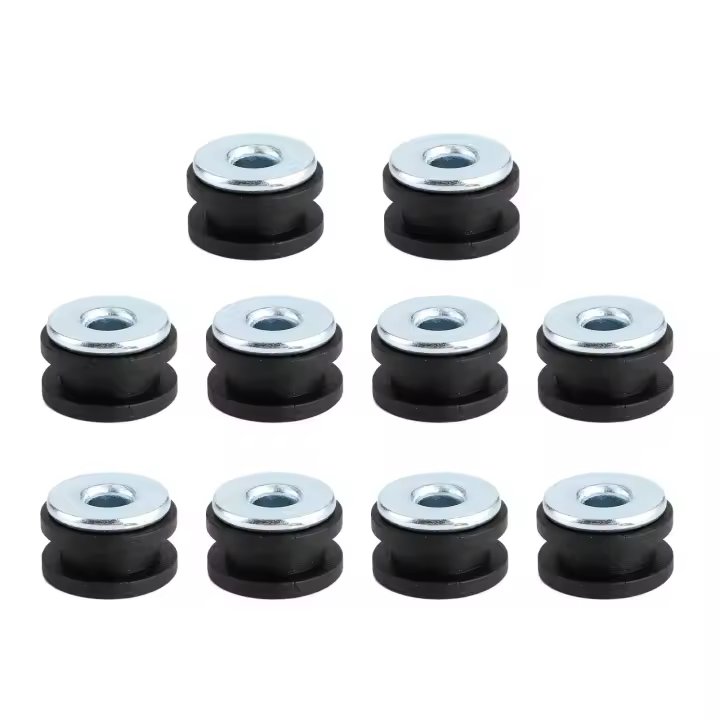Kit De Goma Para Motocicleta 10pcs Anillas De Goma Para Fairings Y Cowling Accesorios De Alivio De Presión Y Amortiguación Conjunto De Tornillos - 1
