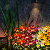 Lámpara De Jardín Solar LED Para Orquídeas Impermeable Decoración De Navidad Y Fiesta Para Aisles Corredores De Villa Y Jardín - details 16