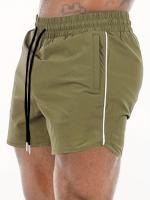 Shorts De Verano Para Deportes De Running Para Hombres Corte Ajustado Tres Puntos Con Bolsillo De Cremallera Rápido Secado Entrenamiento Fitness - details 6