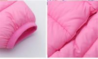 Chaqueta De Poliéster Para Niños Y Niñas Con Capucha Aislante Ligera Para Otoño E Invierno Cierre De Cremallera Estilo Moda Tallas Para 6-14 Años Colores Negro Azul Gris - details 5