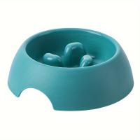 Juego De Alimentos Para Mascotas Sano Platos Lento Alimentador Para Perros Y Gatos Viaje Antisucción Universal PP No Esmerilado - details 5