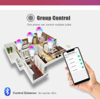 Bombilla LED Inteligente Bluetooth 4.0 Tuya E27 15W Amperaje Dimmable RGB+CW+WW Cambio De Color Para Hogar Luz De Spot 85-265V - details 6