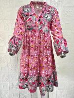 Vestido Casual Para Mujer De Verano Con Cuello En V Y Manga Larga Vestido De Traje De Oficina De Cintura Alta Hasta La Rodilla - details 1