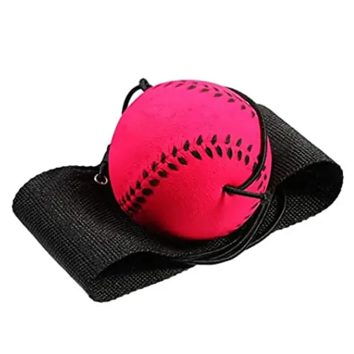 Bola De Reacción De Goma Suave De 6cm Juguete Antiestrés Para Mano Con Cuerda Bola Boomerang Para Desestresar Tiempo De Inacción - 1