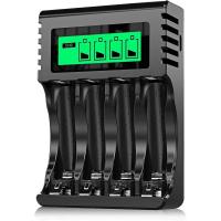 Cargador de Pilas Recargables, LCD Cargador para Ni-MH/Ni-CD Pilas Recargables AA/AAA , Ranura Independiente & USB Carga Rápida - details 1