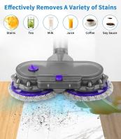Cabezal de limpieza para aspiradora eléctrica (para Dyson V7/V8/V10/V11/V15) con 6 mopas lavables y depósito de agua - details 5