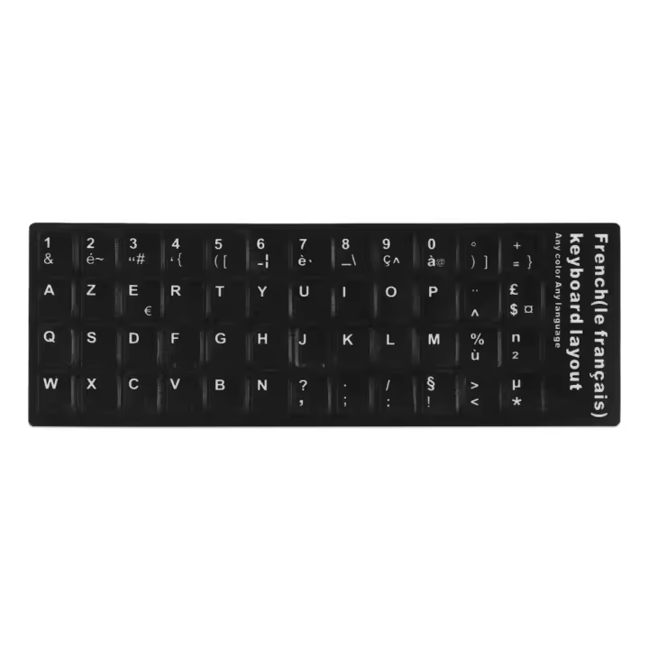 Pegatinas De Teclado Multilenguaje Para Portátil Y PC Reemplazo De Letras En Español/Inglés/Ruso/Alemán/Arabio/Italiano/Japonés - 1