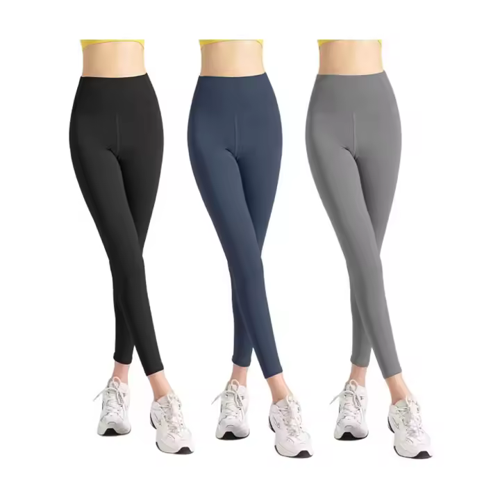 COPES Pack Ahorro 3 Piezas Leggings de Yoga de Cintura Alta para Mujer，seamless yoga leggings - 1