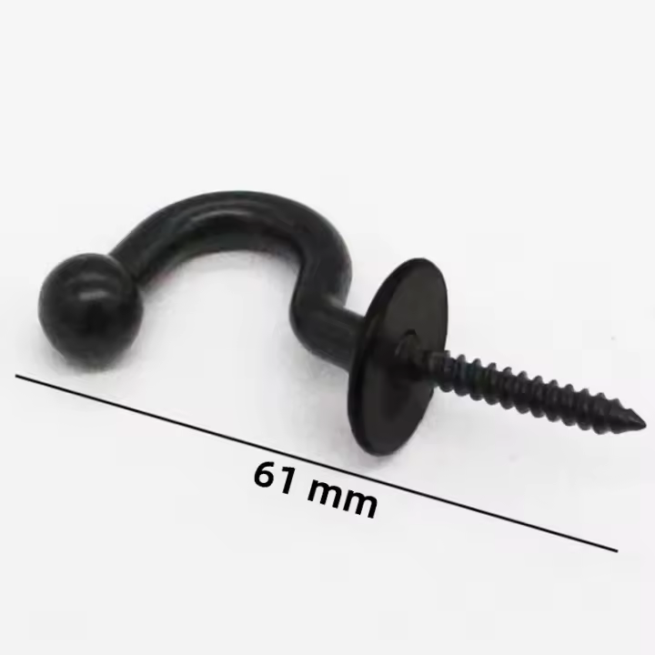 Gancho De Acero Para Colgar En La Pared Organizador De Cinturones Y Correas En Color Negro Y Blanco Accesorios Para Cocina - 1