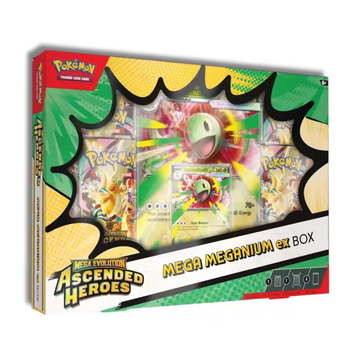 POKEMON JUEGO DE CARTAS COLECCIONABLES COLECCIÓN MEGA-MEGANIUM EX MEGAEVOLUCIÓN HÉROES ASCENDENTES POKEMON TCG POKEMON JCC - 1