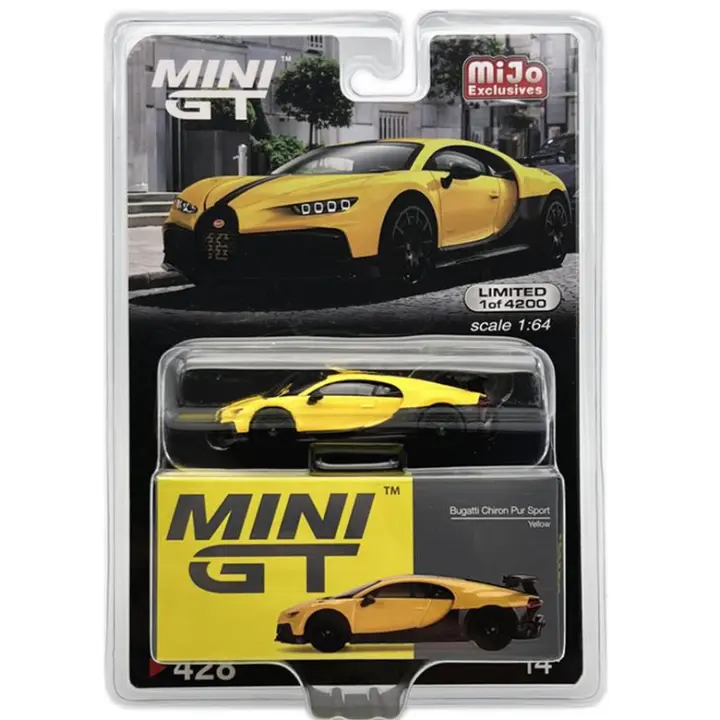 Mini GT Bugatti Chiron Pur Sport Amarillo - 1