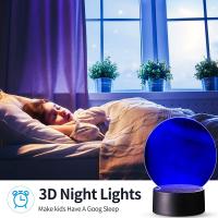 Juego De 4 Piezas De Esqueletos De Acrílico Claros Con Base De Lámpara Y Control Remoto Y Cable USB Para Artesanía De Navidad Luz Nocturna Para Habitación - details 4
