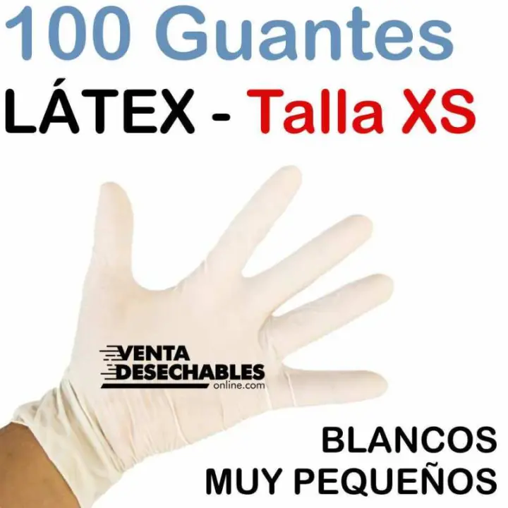 Alba 100 Guantes Látex Talla XS - Sin Polvo 8435454003703 - 1