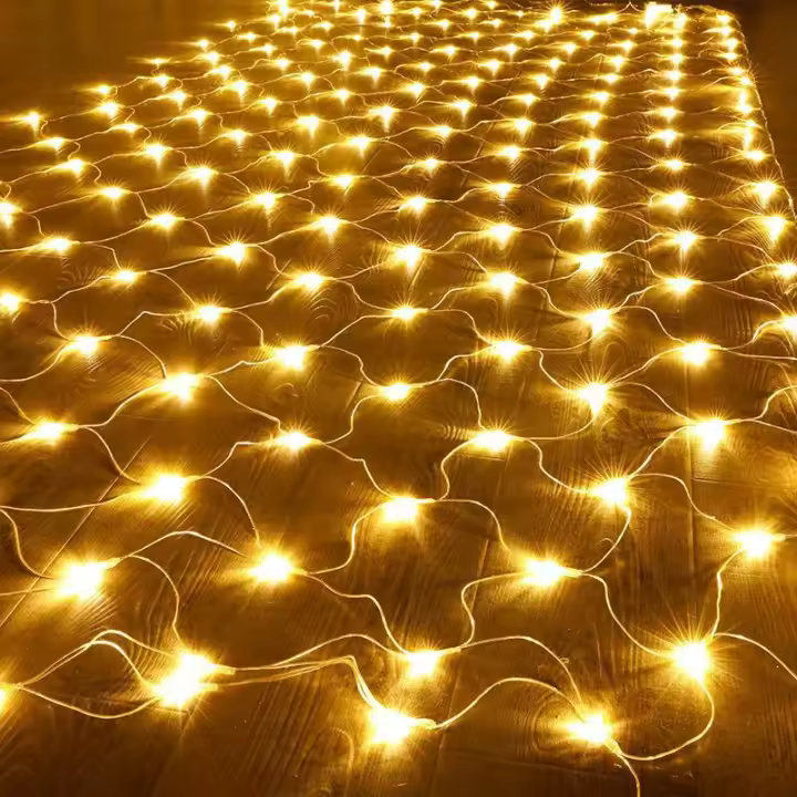 Luz De Red De Malla LED EU Plug 220V Para Decoración De Calle Navidad Boda Fiesta Jardín Árbol De Navidad Y Bush - 1