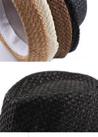 Sombrero De Paja Transpirable Para Hombres Y Mujeres Moda Coreana Simplicidad Estilo Jazz Protección Solar Verano - details 4