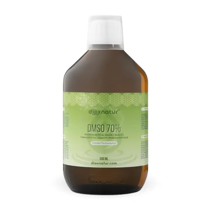DIOXNATUR® DMSO 70% (500ml) Dimetilsulfóxido Calidad Farmacéutica Incluye Spray Botella de Cristal Ámbar - 1