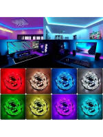 Tiras LED RGB 5050 Inteligentes Bluetooth USB Luz De Hielo Sincronización De Música Para Sala De Estar Luces LED M 1-30 Metros - details 6