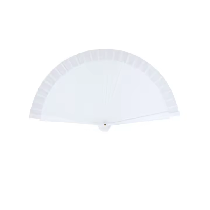 Disok Lote 12 Abanicos de Madera Blancos 23 cm para Bodas y Celebraciones Abanicos Color Plata Detalles Bodas - 1
