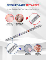 1PC Bit De Uñas Profesional De Carburo De Tungsteno Doble Cabeza Para Limpieza De Cutículas Y Cuidado De Uñas Accesorios De Herramientas De Belleza - details 3
