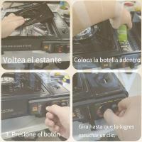 Estufa de camping portátil con quemador ajustable y diseño a prueba de viento - Cocina compacta para camping, pícnic, barbacoa en el patio trasero - Construcción metálica duradera, almacenamiento fácil, estufa de camping portátil, cocina de pícnic, equipo - details 4