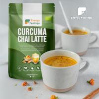 Energy Feelings Cúrcuma Chai Latte Ecológico 500 gr, Cúrcuma en Polvo para Golden Latte, Apto para Veganos, Sin Lactosa, Sin Gluten, Biodisponible, Antiinflamatorio Natural, Refuerza el Sistema Inmunitario - details 1