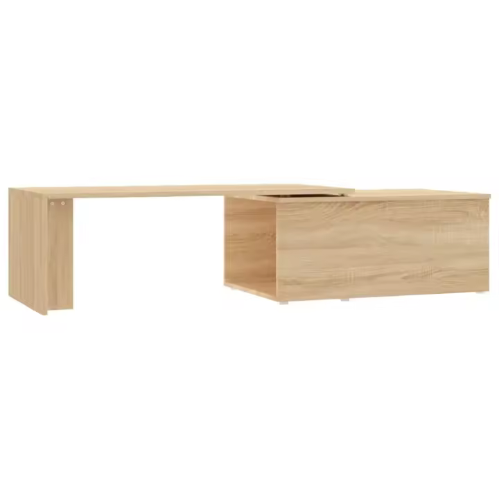 Mesa de Centro Madera contrachapada color Roble 150x50x35 cm - 1