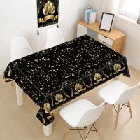 Mantel Desechable Negro Y Oro Para Fiesta De Cumpleaños Decoración Para Hombres Y Mujeres Edades 18 30 40 50 Años Suministros De Fiesta - details 4