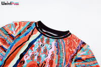 Vestido Colorido Y Vintage Para Mujer Con Estampado De Gato Extraño Manga Larga Cuello Redondo Elástico Ajustado De Tendencia 2023 Para Otoño Streetwear Festival - details 5