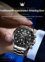 Reloj De Pulsera Mecánico OLEVS 6654 Para Hombre Lujo Cronógrafo Automático Resistente Al Agua Luminoso Marca Top Deportivo Con Fecha - details 6