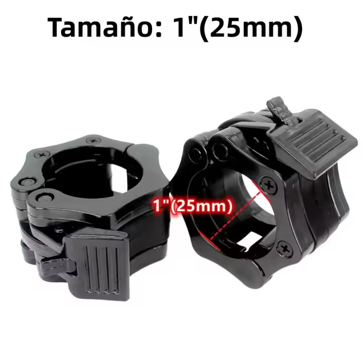 Clip De Dumbbell 1"/2" Clip De Barril Rápido Para Halterofilia Y Powerlifting Antideslizante Para Gimnasio Collares De Bloqueo Estándar - 1