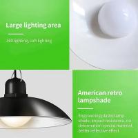 Lámpara Solar Colgante Split Con 1 Panel Y Control Remoto Para Camping Y Jardín Fuente De Energía LED Material ABS - details 10