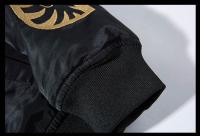 Chaqueta De Pilotaje Ma1 Estilo Japonés Para Hombres Y Mujeres Con Bordado Adecuada Para Motociclistas Y Uso Diario Talla M a XXXL Color Negro - details 11