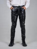 Pantalones De Cuero PU Para Hombre Corte Slim Con Bolsillos Versátiles Y Transpirables Para Un Look Moderno En La Primavera - details 5