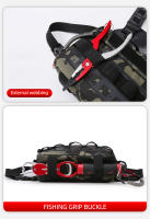 Bolsa De Pecho Táctica Para Ciclismo Camping Pesca Senderismo Kit De Reconocimiento Bolsa De Hombro Cinturón Bicolor Nylon Unisex - details 11