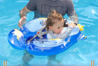 Anillo de natación para bebés Swimbobo, anillo antivuelco para axilas, inflable para niños y niñas de 0 a 3 años, con fuerza de cinco puntos para evitar resbalones. - details 20