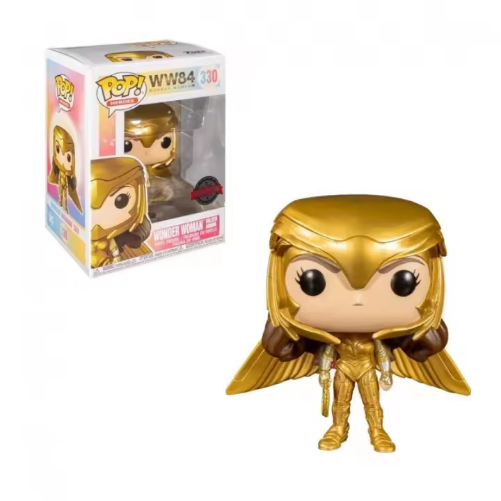 Funko pop dc wonder woman 1984 wonder woman traje dorado alas extendidas 46661 - 1