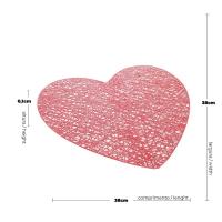 Juego De Tapetes Para Mesa De 1/4Pc Luz Y Lujo Protector De Mesa Redondo Resistente Al Calor Decorativo De PVC Irregular Estilo Americano - details 3