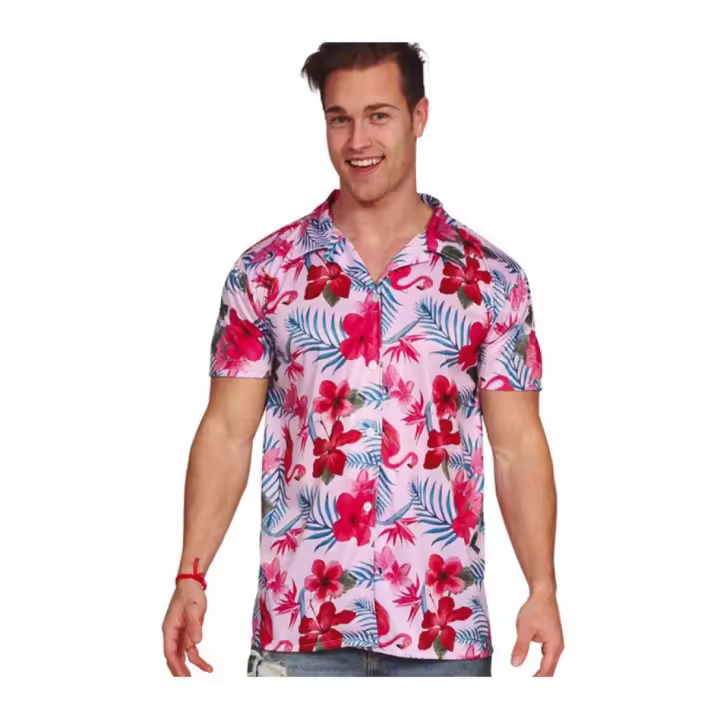 Guirca Camisa Hawaiana de Flamenco para hombre - 1