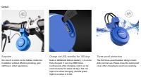 Campana De Bicicleta Electrónica Makerfire Recargable IP65 Impermeable Con 4 Modos De Sonido Y 120 dB Para Vehículos Eléctricos - details 1