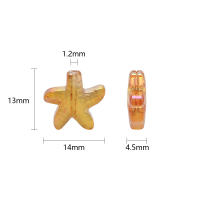 30Pcs Lotes De Cuentas De Vidrio De Cristal 13x14mm Pendantes De Estrella Para Joyería DIY Colgantes Y Aretes Encantos Para Mujeres - details 1