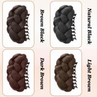 Nuevo Clip De Peluca Sintética Natural Y Gruesa En Color Negro Y Marrón Para Mujeres Accesorio De Cabello Artificial - details 10